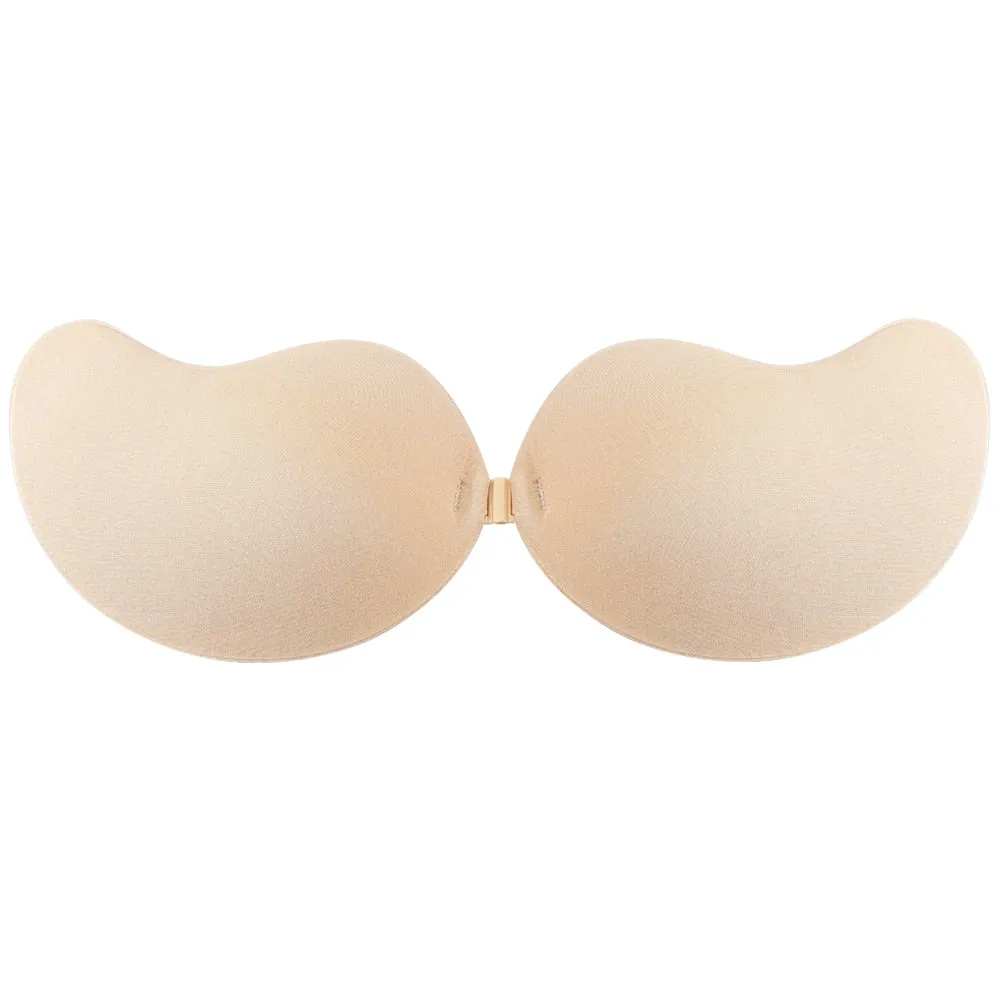 Invisible Push Up Bra Backless Strapless Bra Seamless Front Closure Bralette Underwear Women Self-Adhesive Silicone Sticky BH