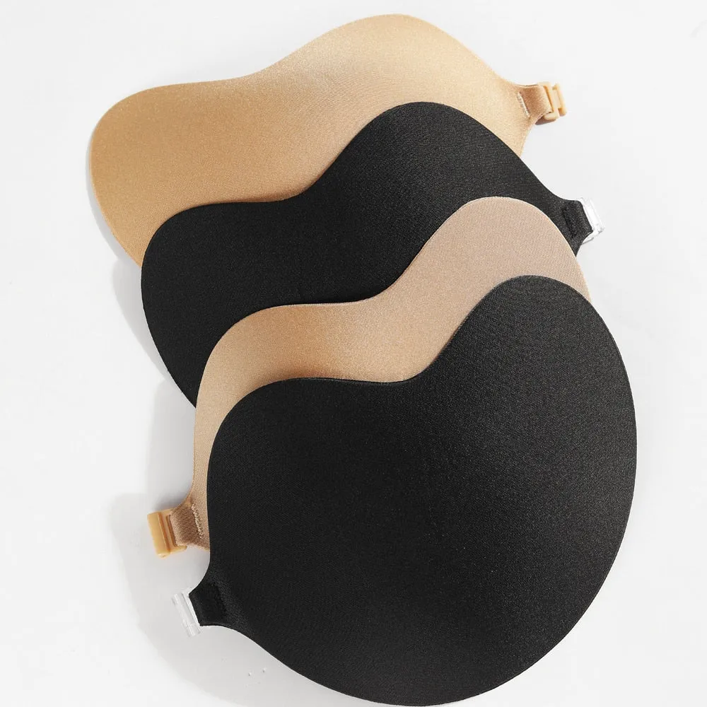Invisible Push Up Bra Backless Strapless Bra Seamless Front Closure Bralette Underwear Women Self-Adhesive Silicone Sticky BH