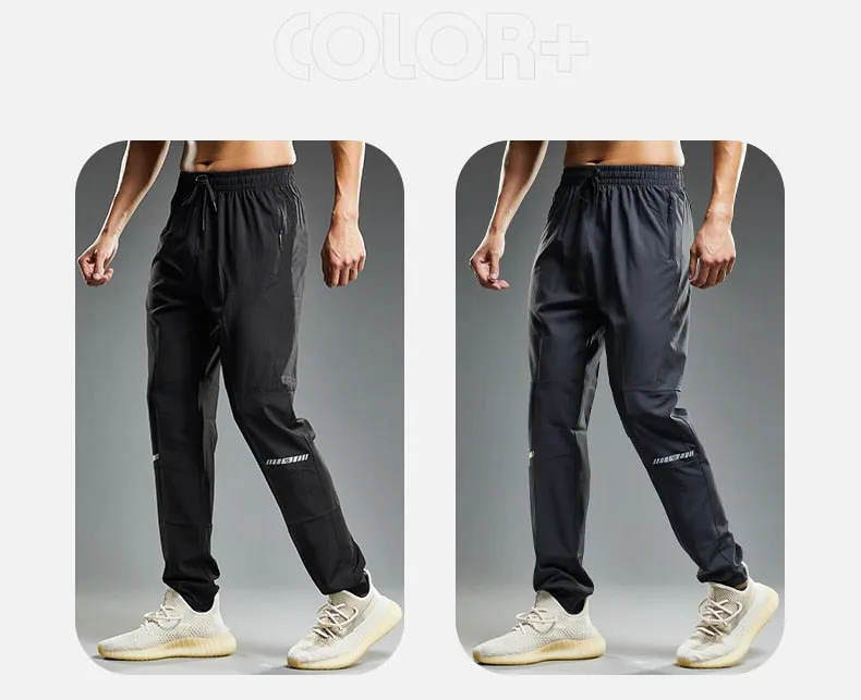 Quick Drying Sports Running Pants With Zipper Pockets Training  Joggings Men Pants Soccer Pants Fitness Pants For Men