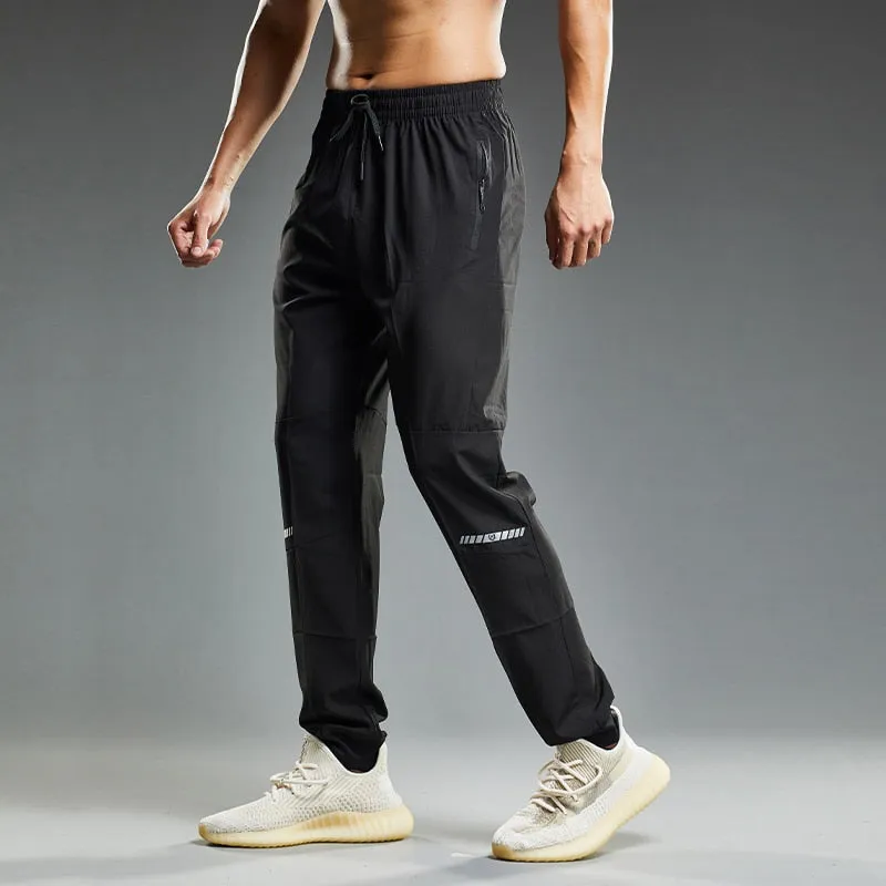 Quick Drying Sports Running Pants With Zipper Pockets Training  Joggings Men Pants Soccer Pants Fitness Pants For Men