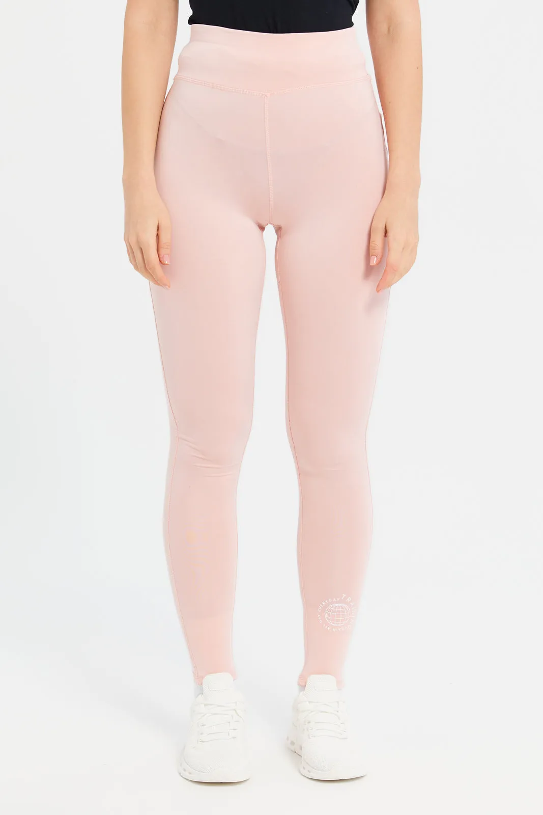 Women Apricot Active Pants