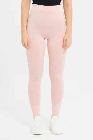 Women Apricot Active Pants